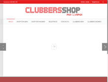 Tablet Screenshot of clubbers-shop.com